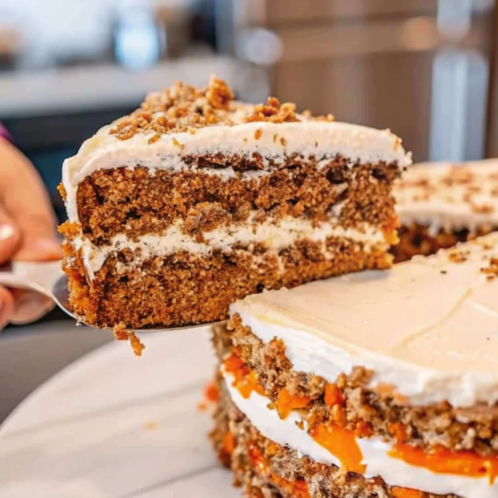Low carb carrot cake with cream cheese frosting