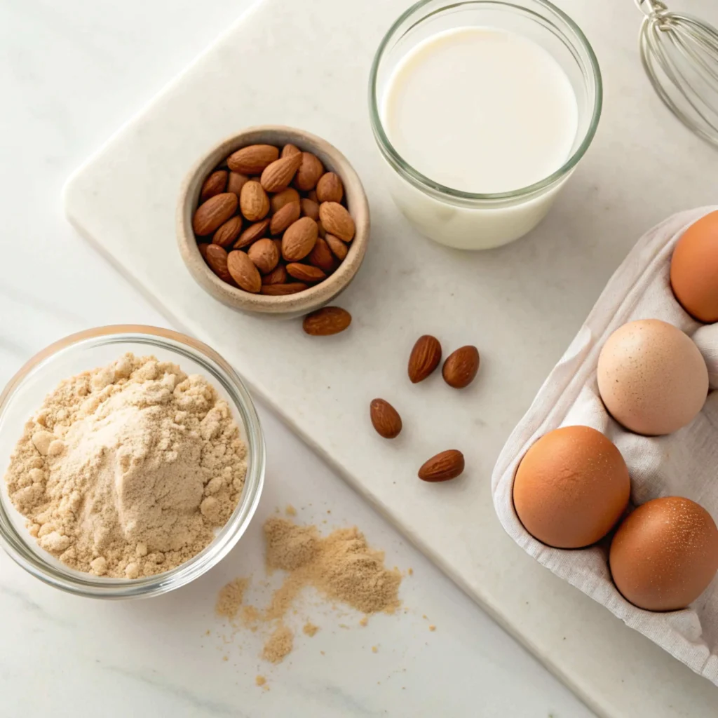 Ingredients for 2 ingredient protein pancakes without banana