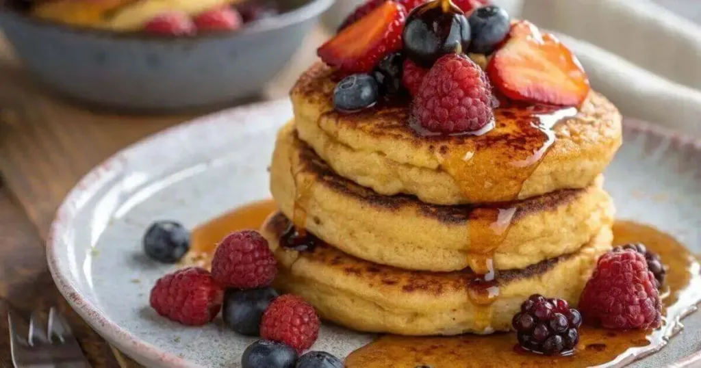 Keto Pumpkin Cottage Cheese Pancakes