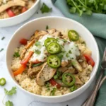 Low-carb Chicken Philly Cheesesteak bowl