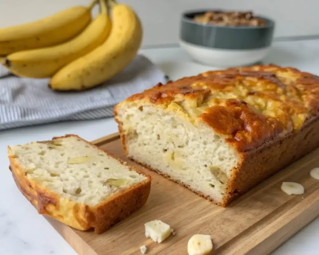 Cottage Cheese Protein Banana Bread Recipe