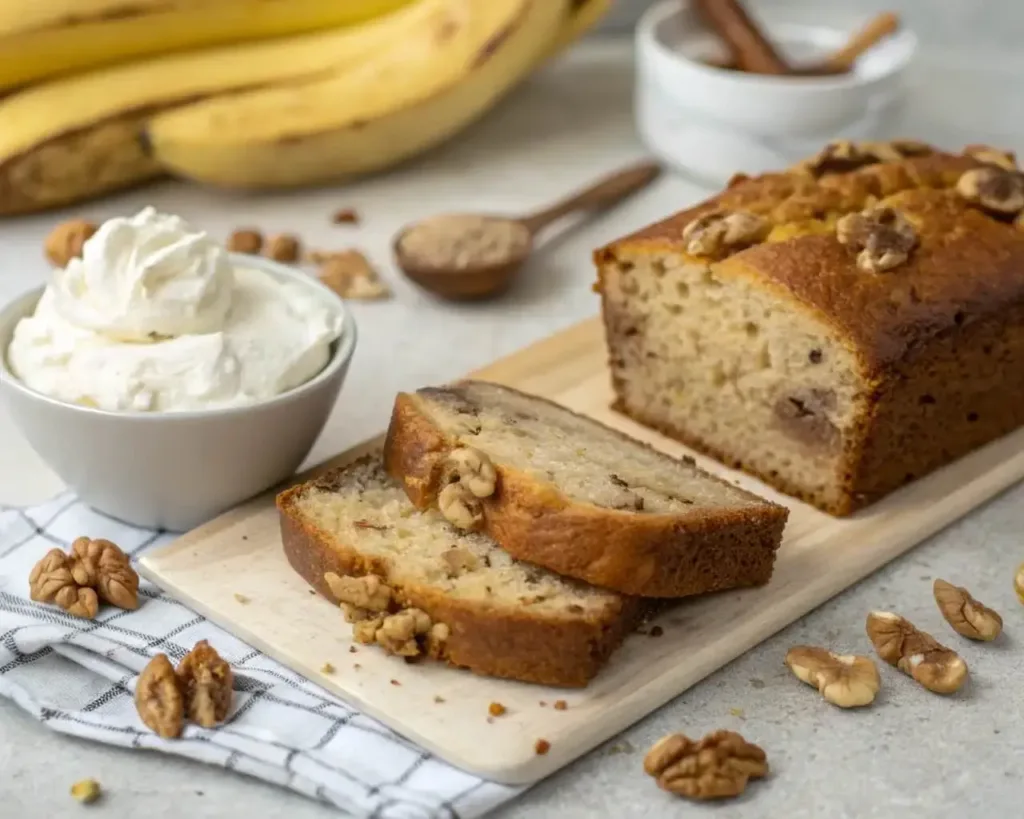 banana bread with sour cream