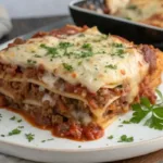 Oven-Baked Beef Lasagna with One Ricotta Mixture Recipe