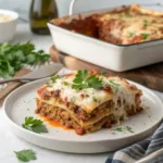 Oven-Baked Beef Lasagna with One Ricotta Mixture