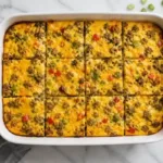 Breakfast Casserole Recipe with Eggs, Sausage and Cheese